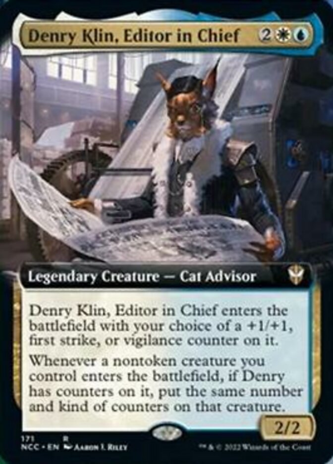 Denry Klin, Editor in Chief (Extended Art) [Streets of New Capenna Commander] | Magic Magpie