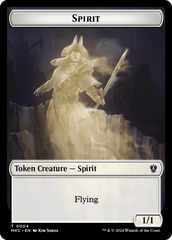 Spirit // Phyrexian Germ Double-Sided Token [Murders at Karlov Manor Commander Tokens] | Magic Magpie