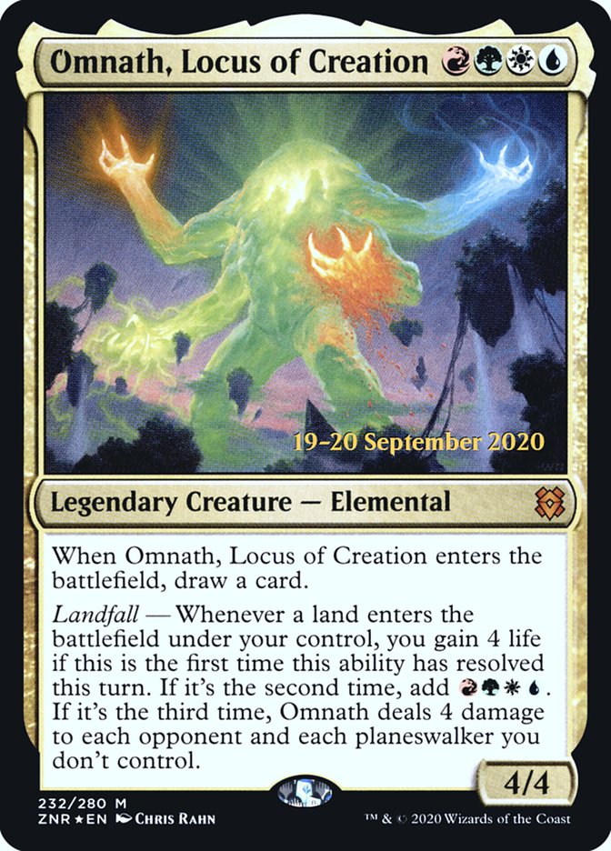 Omnath, Locus of Creation  [Zendikar Rising Prerelease Promos] | Magic Magpie