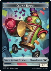 Clown Robot (003) // Treasure (012) Double-sided Token [Unfinity Tokens] | Magic Magpie