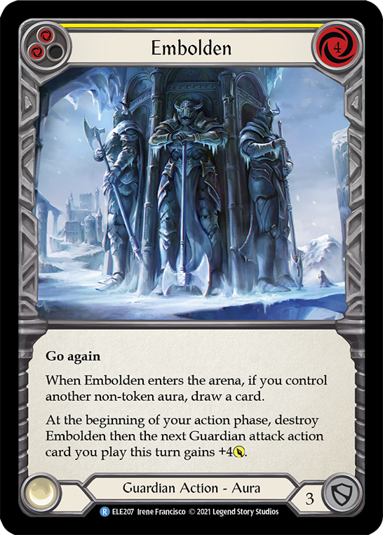 Embolden (Yellow) [ELE207] (Tales of Aria)  1st Edition Rainbow Foil | Magic Magpie