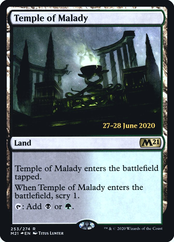 Temple of Malady  [Core Set 2021 Prerelease Promos] | Magic Magpie