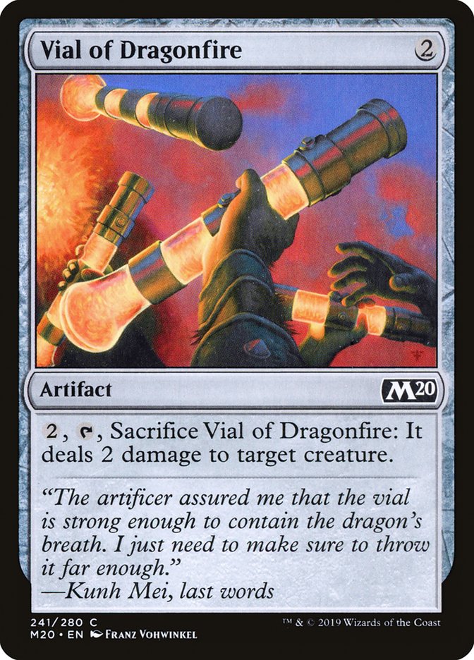 Vial of Dragonfire [Core Set 2020] | Magic Magpie