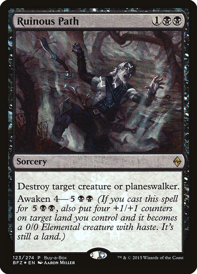 Ruinous Path (Buy-A-Box) [Battle for Zendikar Promos] | Magic Magpie