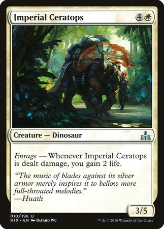 Imperial Ceratops [Rivals of Ixalan] | Magic Magpie