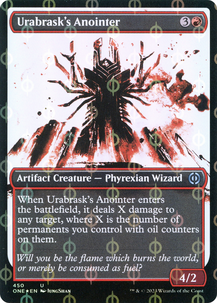 Urabrask's Anointer (Showcase Ichor Step-and-Compleat Foil) [Phyrexia: All Will Be One] | Magic Magpie