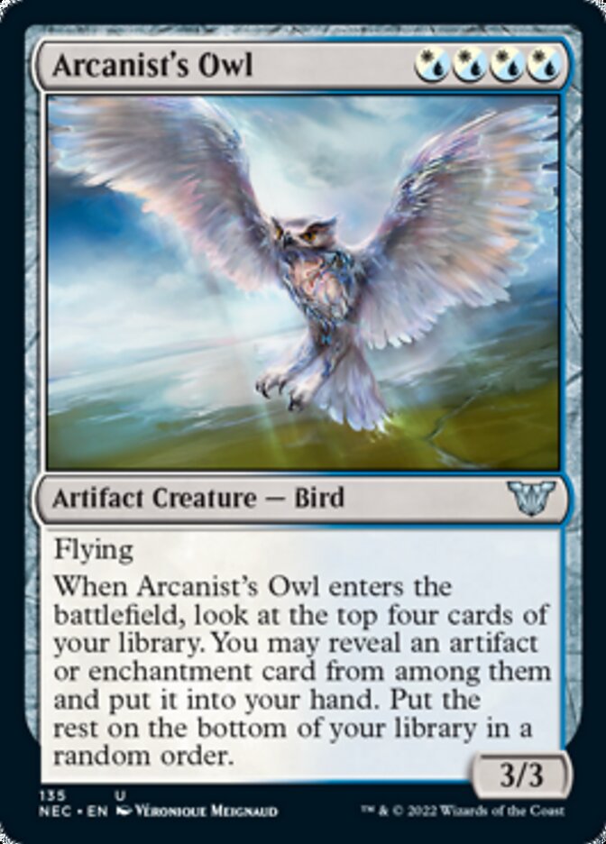 Arcanist's Owl [Kamigawa: Neon Dynasty Commander] | Magic Magpie