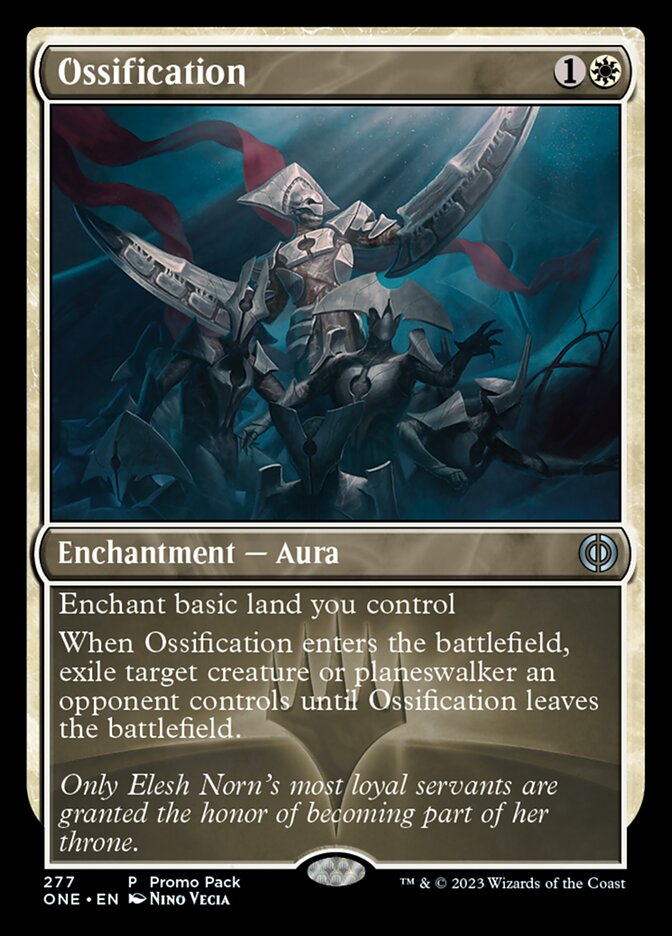 Ossification (Promo Pack) [Phyrexia: All Will Be One Promos] | Magic Magpie