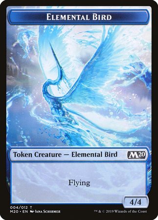 Elemental Bird Token [Core Set 2020 Tokens] | Magic Magpie