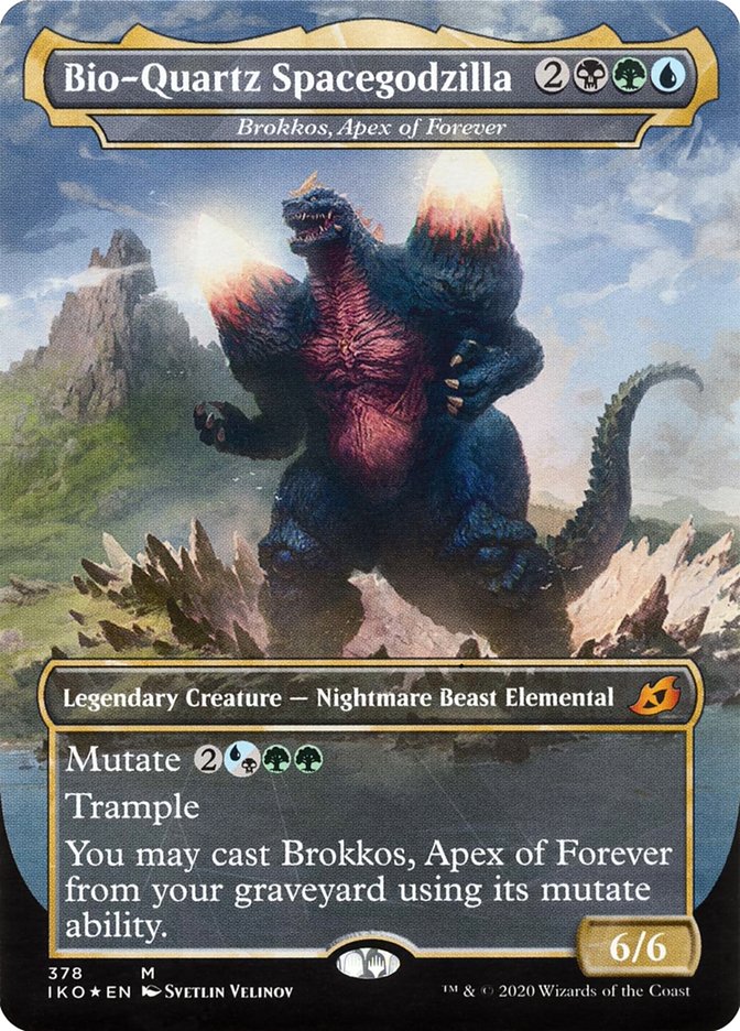 Brokkos, Apex of Forever - Bio-Quartz Spacegodzilla (Godzilla Series) [Ikoria: Lair of Behemoths] | Magic Magpie