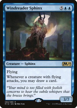 Windreader Sphinx [Core Set 2019] | Magic Magpie