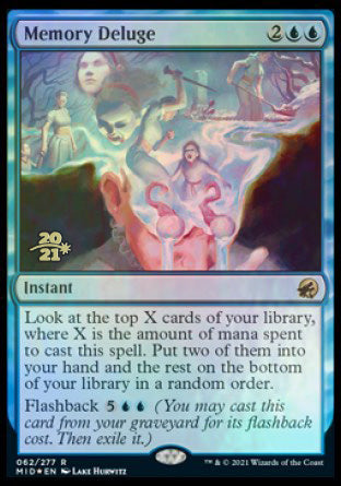 Memory Deluge [Innistrad: Midnight Hunt Prerelease Promos] | Magic Magpie