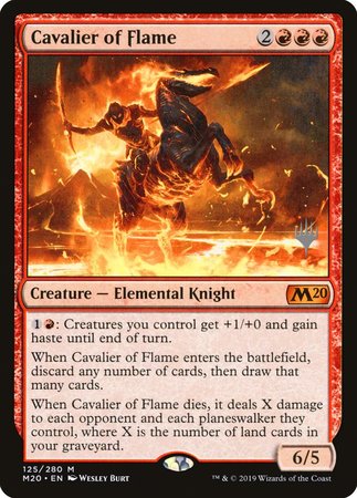 Cavalier of Flame [Core Set 2020 Promos] | Magic Magpie