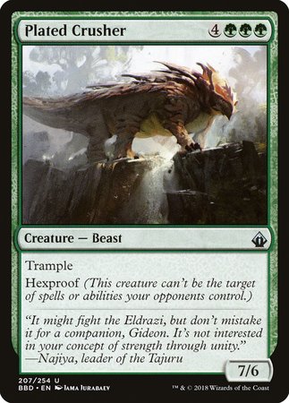 Plated Crusher [Battlebond] | Magic Magpie