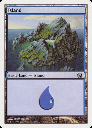 Island (338) [Eighth Edition] | Magic Magpie