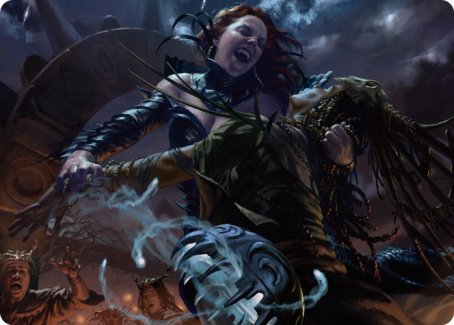 Olivia's Midnight Ambush Art Card [Innistrad: Midnight Hunt Art Series] | Magic Magpie