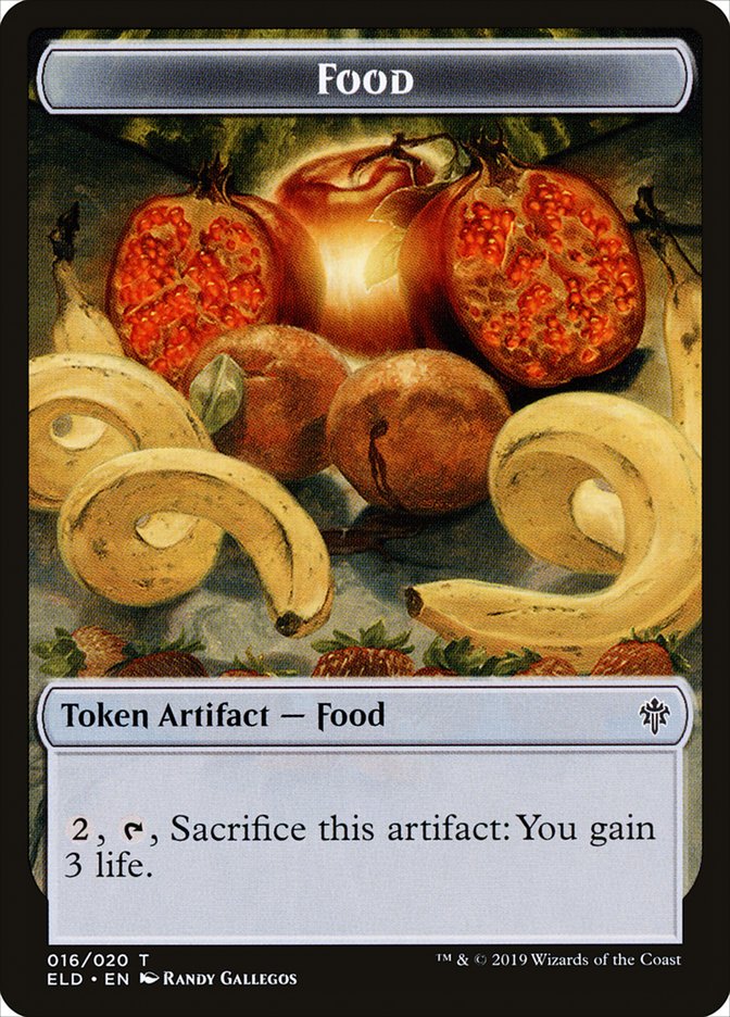 Food (016/020) [Throne of Eldraine Tokens] | Magic Magpie