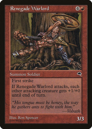 Renegade Warlord [Tempest] | Magic Magpie