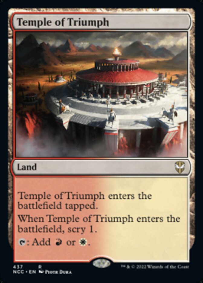 Temple of Triumph [Streets of New Capenna Commander] | Magic Magpie