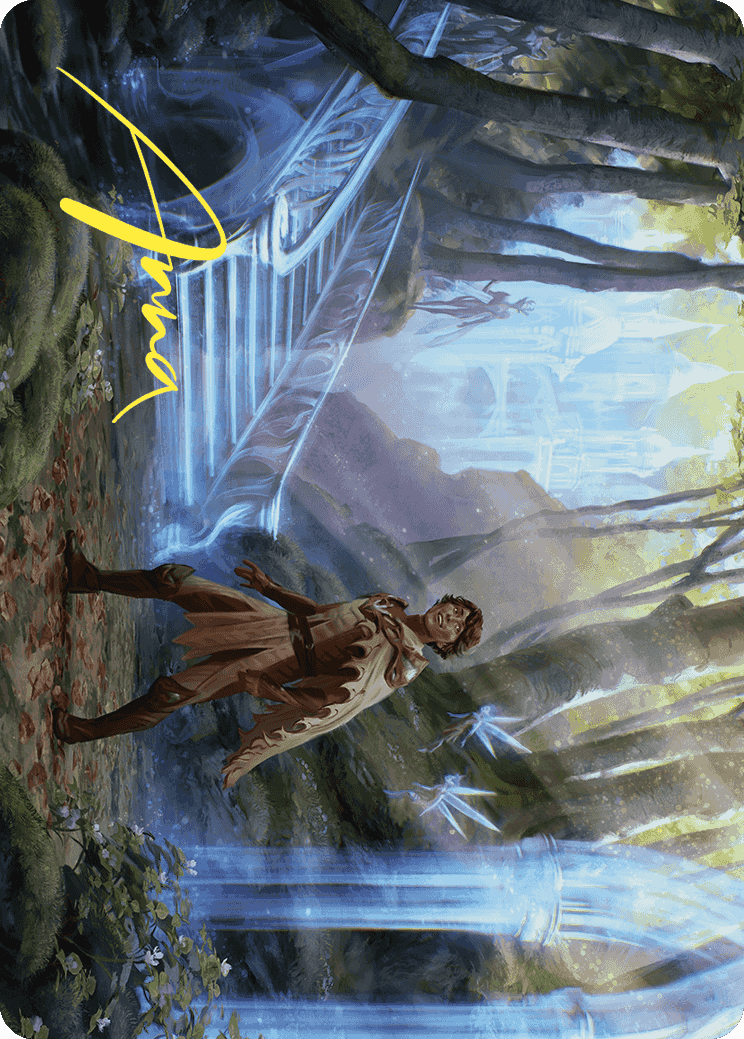 Into the Fae Court Art Card (Gold-Stamped Signature) [Wilds of Eldraine Art Series] | Magic Magpie