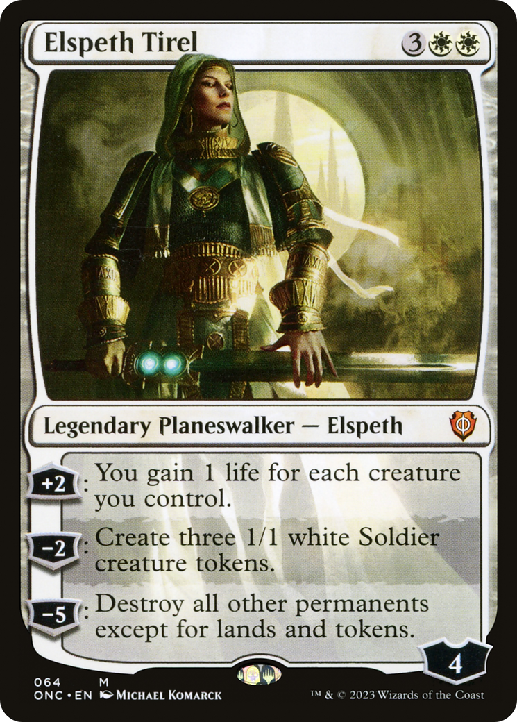 Elspeth Tirel [Phyrexia: All Will Be One Commander] | Magic Magpie