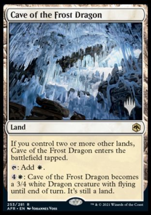 Cave of the Frost Dragon (Promo Pack) [Dungeons & Dragons: Adventures in the Forgotten Realms Promos] | Magic Magpie