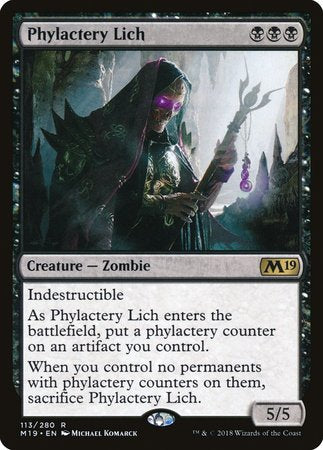 Phylactery Lich [Core Set 2019] | Magic Magpie