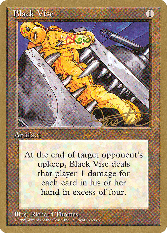 Black Vise (Mark Justice) [Pro Tour Collector Set] | Magic Magpie