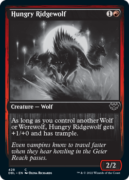 Hungry Ridgewolf [Innistrad: Double Feature] | Magic Magpie