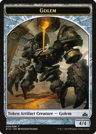 Golem Token (004) [Rivals of Ixalan Tokens] | Magic Magpie