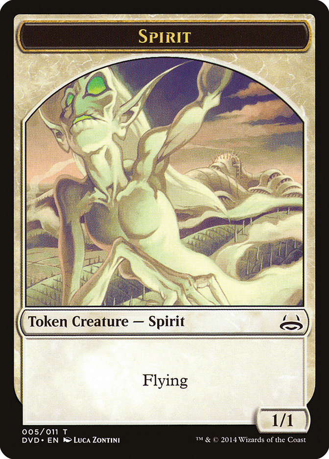 Spirit Token (Divine vs. Demonic) [Duel Decks Anthology Tokens] | Magic Magpie