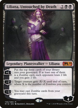 Liliana, Untouched by Death [Core Set 2019] | Magic Magpie