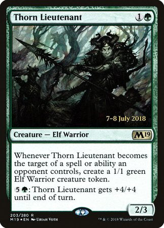 Thorn Lieutenant [Core Set 2019 Promos] | Magic Magpie