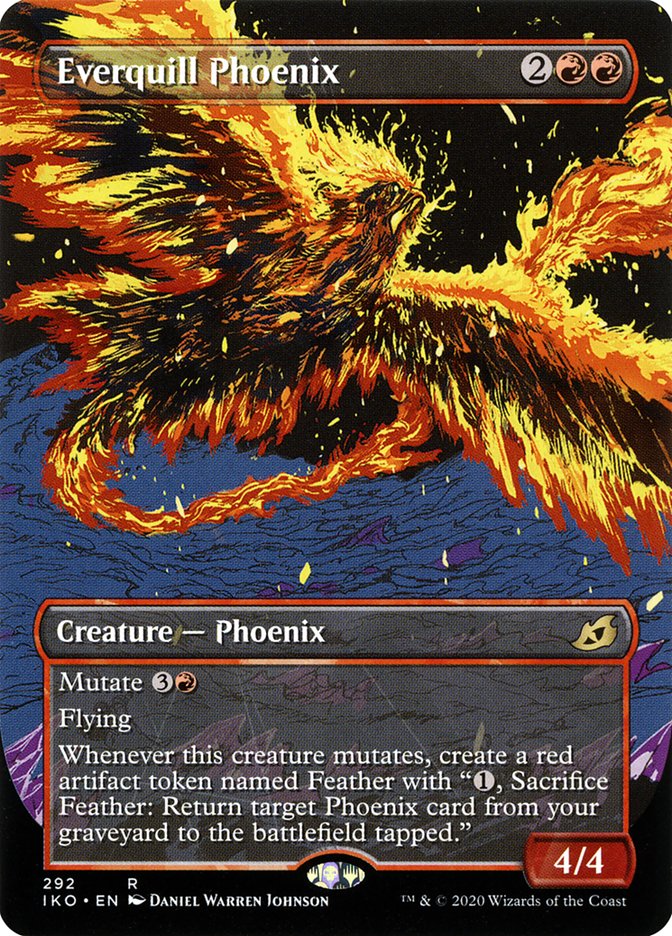 Everquill Phoenix (Showcase) [Ikoria: Lair of Behemoths] | Magic Magpie