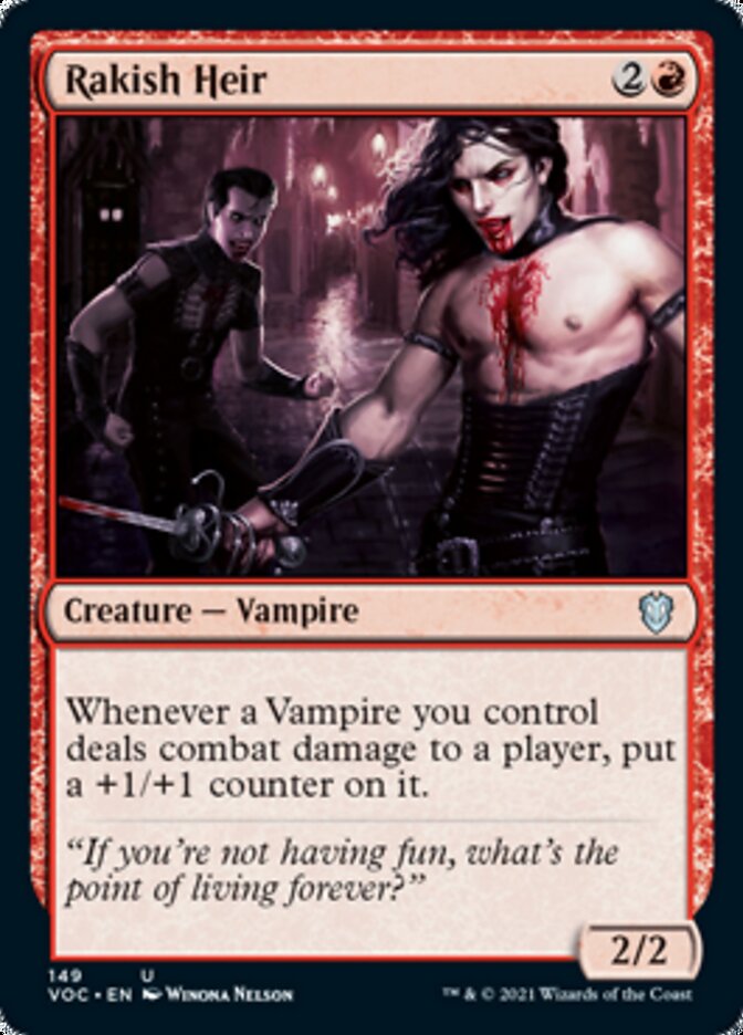 Rakish Heir [Innistrad: Crimson Vow Commander] | Magic Magpie