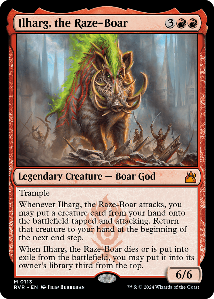 Ilharg, the Raze-Boar [Ravnica Remastered] | Magic Magpie