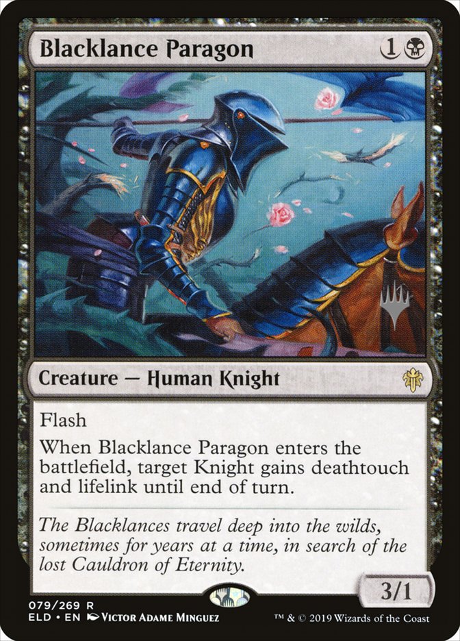 Blacklance Paragon (Promo Pack) [Throne of Eldraine Promos] | Magic Magpie
