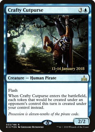 Crafty Cutpurse [Rivals of Ixalan Promos] | Magic Magpie