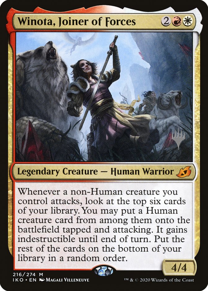 Winota, Joiner of Forces (Promo Pack) [Ikoria: Lair of Behemoths Promos] | Magic Magpie