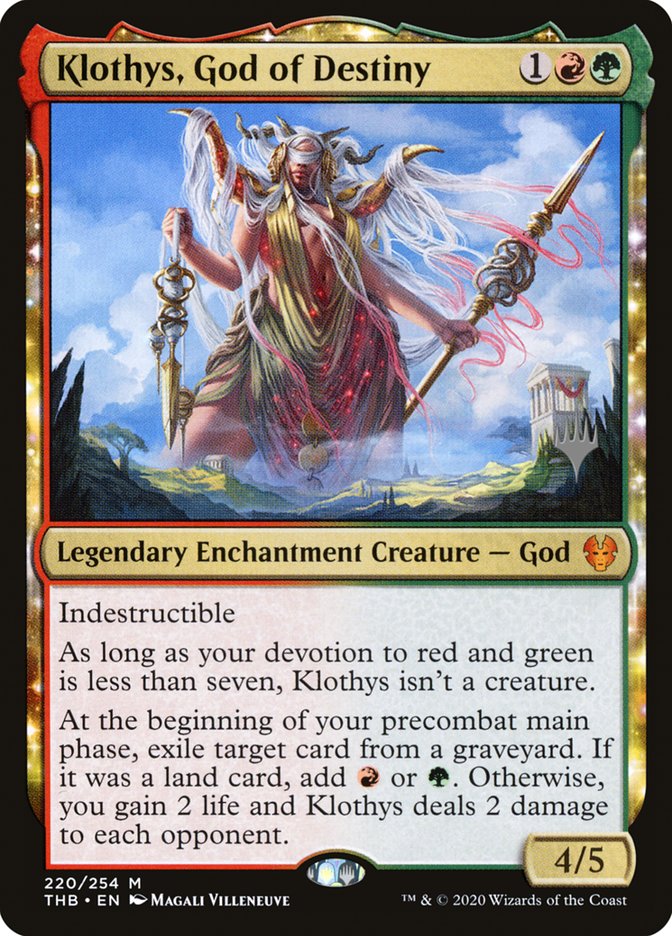 Klothys, God of Destiny (Promo Pack) [Theros Beyond Death Promos] | Magic Magpie