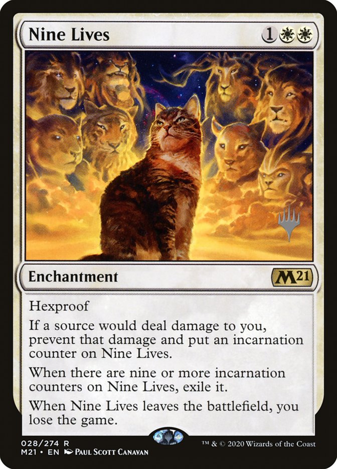 Nine Lives (Promo Pack) [Core Set 2021 Promos] | Magic Magpie