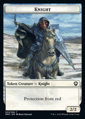 Saproling // Knight Double-sided Token [Dominaria United Tokens] | Magic Magpie