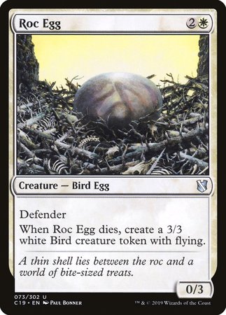 Roc Egg [Commander 2019] | Magic Magpie