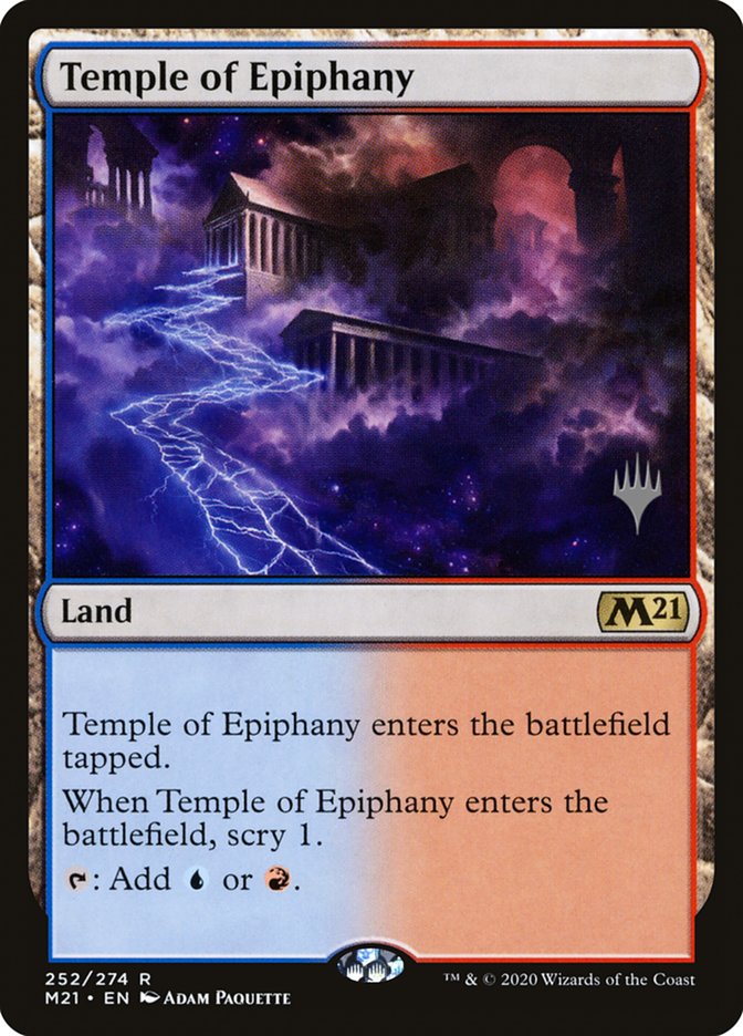 Temple of Epiphany (Promo Pack) [Core Set 2021 Promos] | Magic Magpie