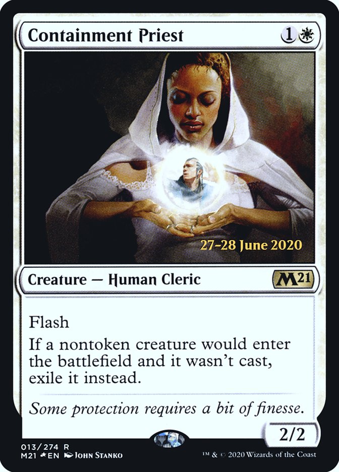 Containment Priest  [Core Set 2021 Prerelease Promos] | Magic Magpie