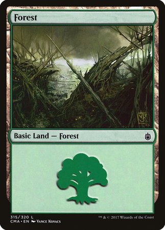 Forest (315) [Commander Anthology] | Magic Magpie