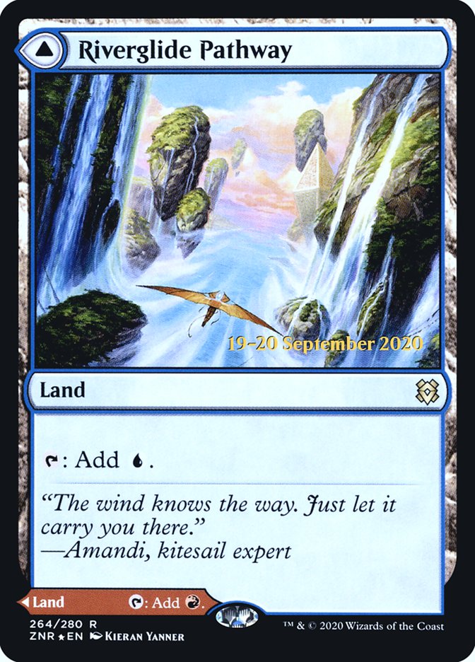 Riverglide Pathway // Lavaglide Pathway  [Zendikar Rising Prerelease Promos] | Magic Magpie