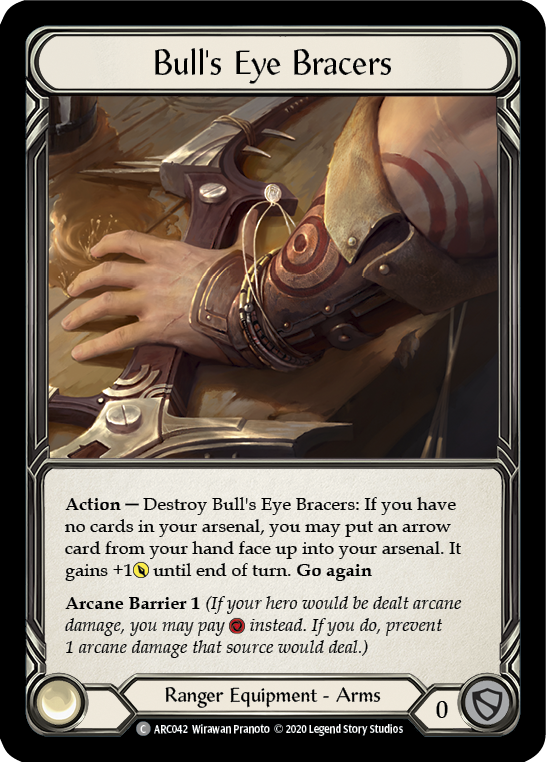 Bull's Eye Bracers [U-ARC042] Unlimited Rainbow Foil | Magic Magpie