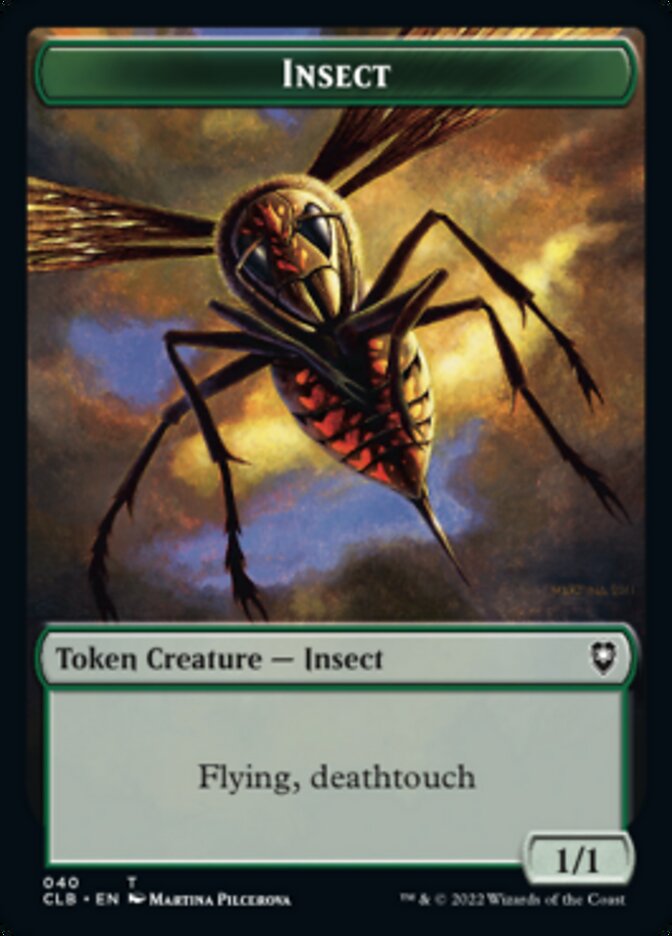 Spider // Insect Double-sided Token [Commander Legends: Battle for Baldur's Gate Tokens] | Magic Magpie