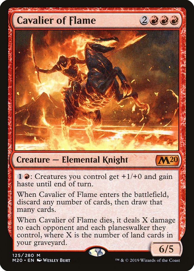 Cavalier of Flame [Core Set 2020] | Magic Magpie